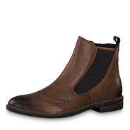 Leather Bootie - brown, MUSCAT ANTIC, hi-res