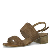 Heeled sandal - brown, COGNAC ANTIC, hi-res