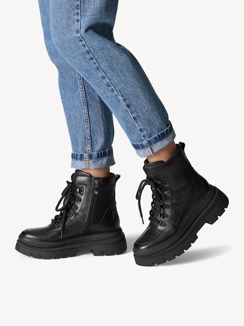 Stiefelette - schwarz Warmfutter, BLACK, hi-res