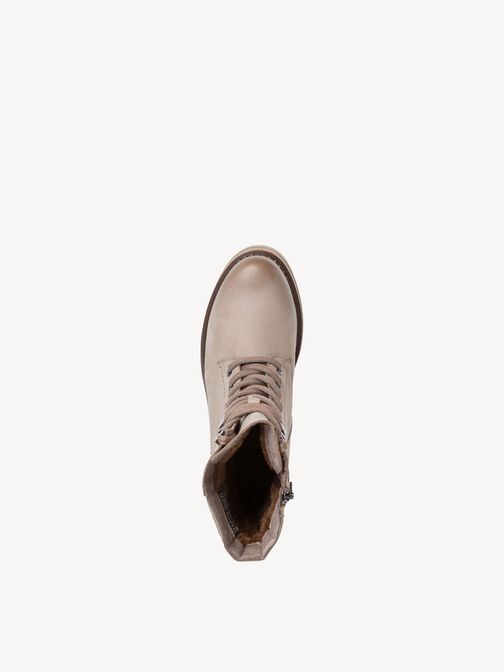 Lederstiefelette - beige Warmfutter, TAUPE COMB, hi-res