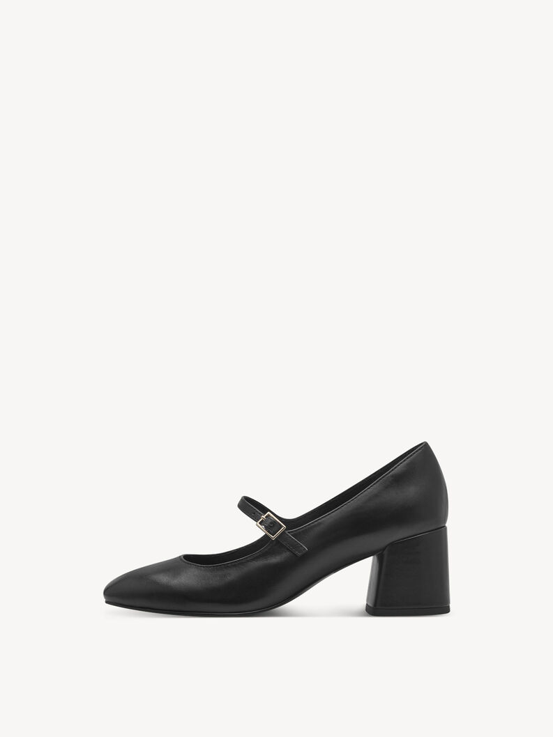 Leather Pumps - black, BLACK, hi-res