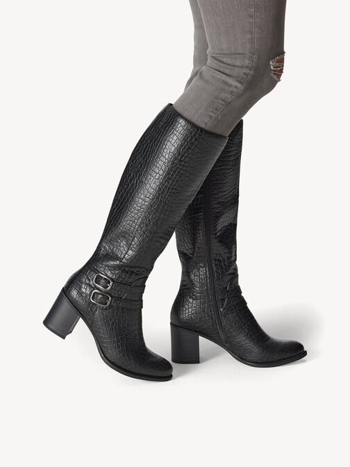 Stiefel - schwarz, BLACK STR., hi-res