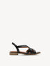 Ledersandale - schwarz, BLACK, hi-res