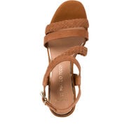 Heeled sandal - brown, COGNAC, hi-res