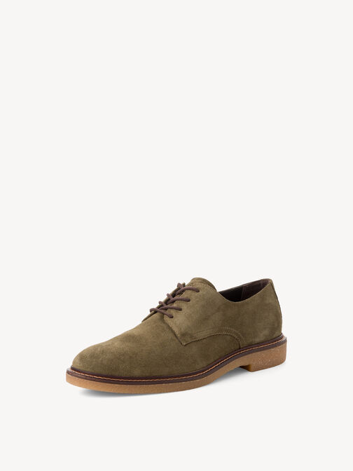 Lederhalbschuh - khaki, KHAKI, hi-res