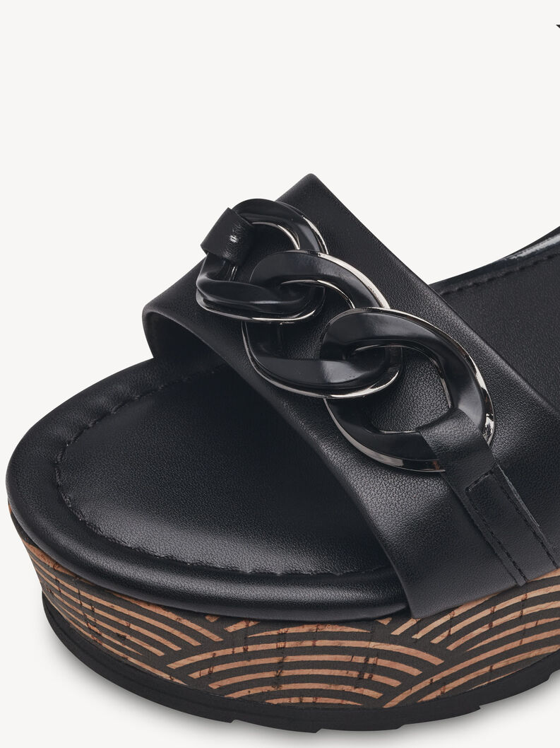 Sandal - black, BLACK, hi-res