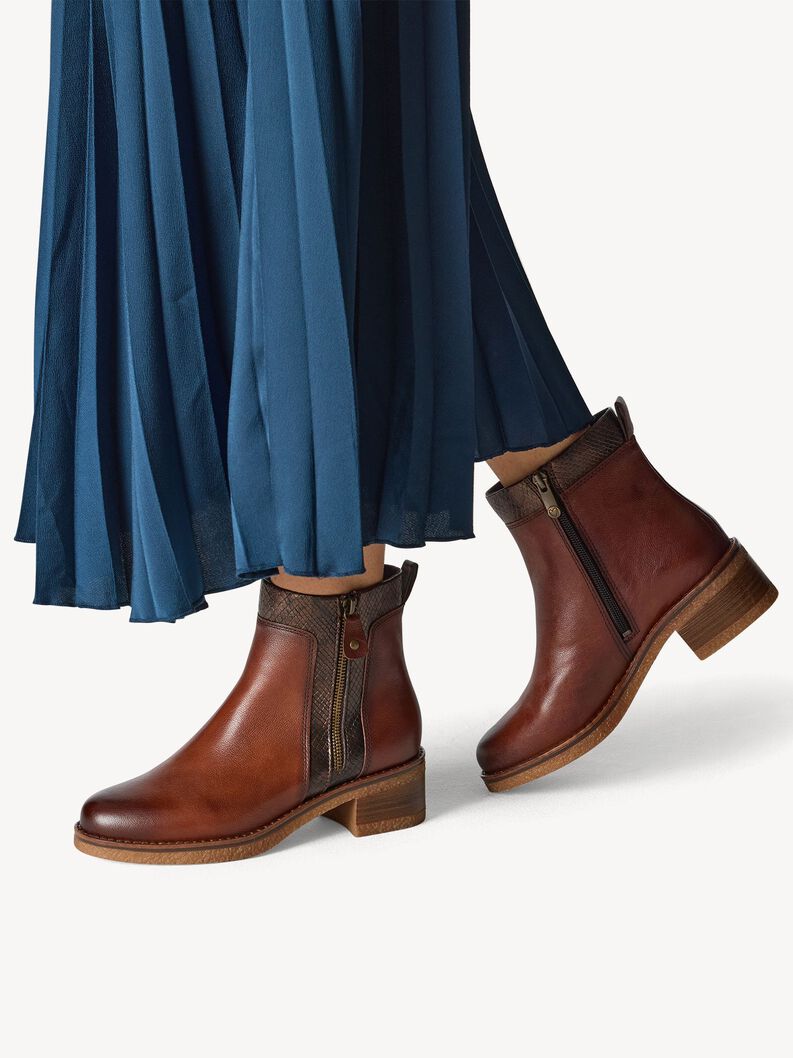 Stiefelette - braun, COGNAC COMB, hi-res