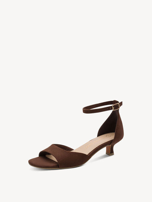 Heeled sandal - brown, CHOCO, hi-res