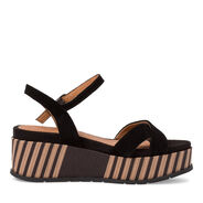 Heeled sandal - black, BLACK, hi-res