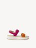 Ledersandale - pink, PINK COMB, hi-res