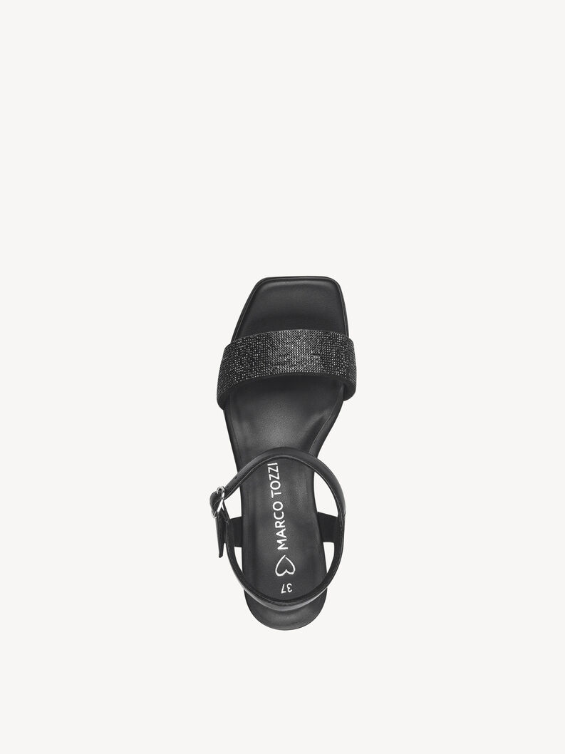 Sandalette - schwarz, BLACK, hi-res