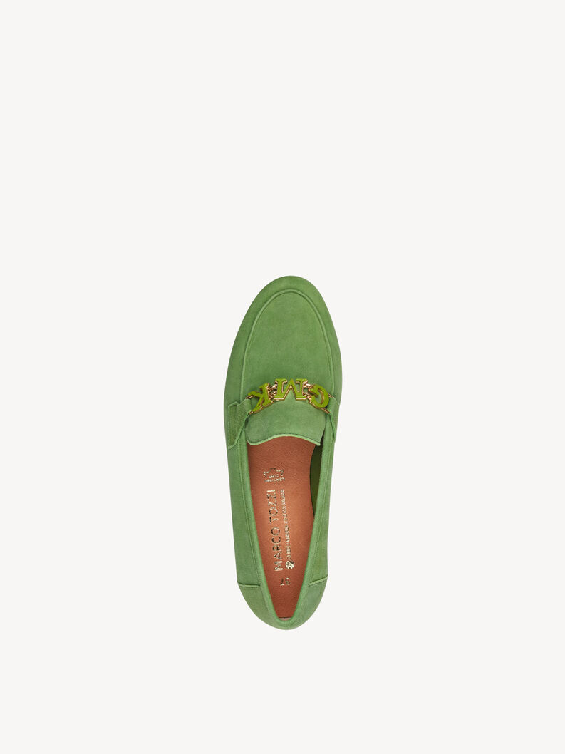 Lederslipper - grün, APPLE, hi-res