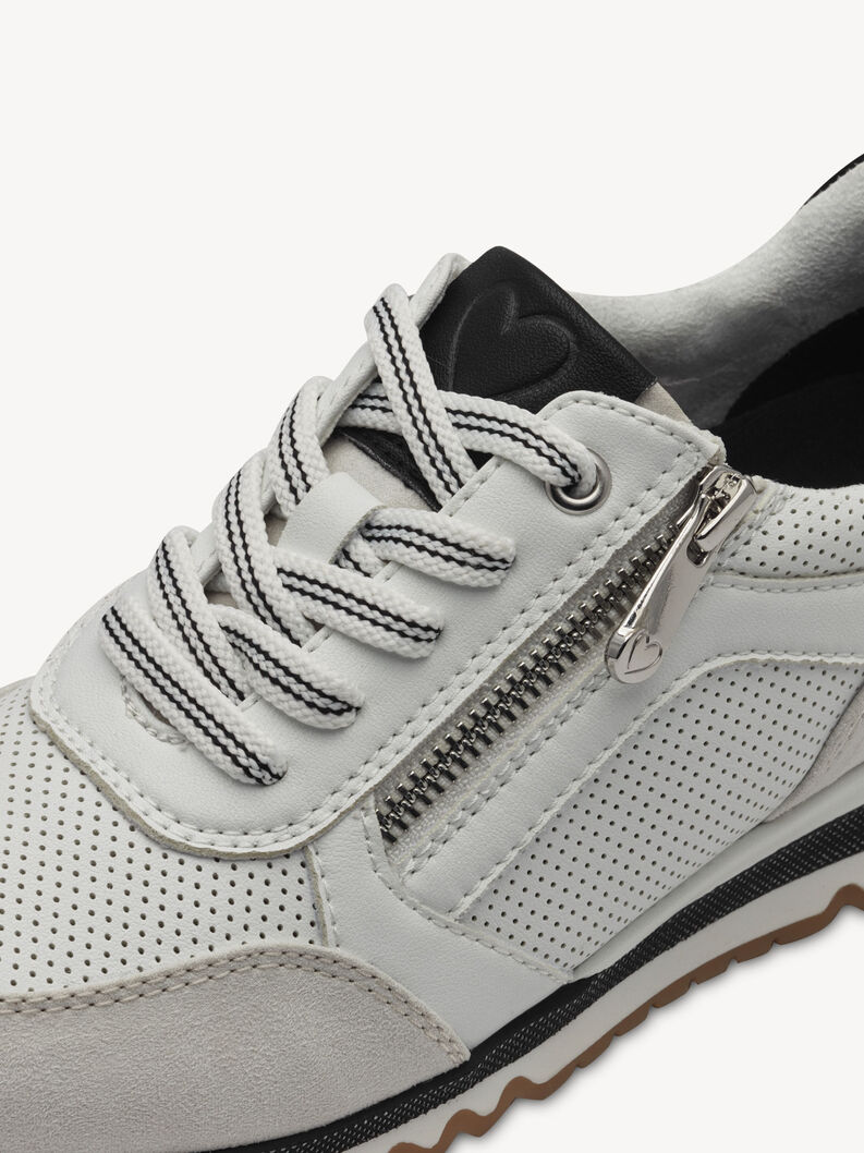 Sneaker - wei&szlig;, WHITE/BLACK, hi-res