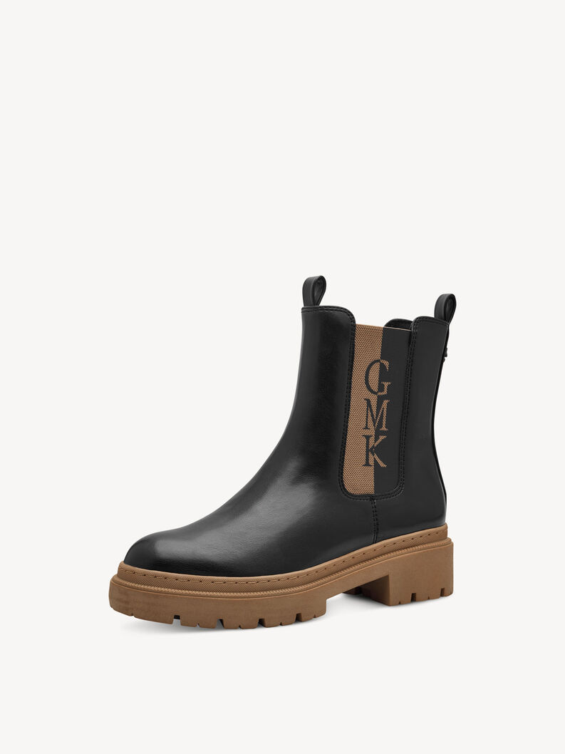 Chelsea Boot - schwarz, BLACK/NATURE, hi-res