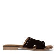 Mule en cuir - noir, BLACK, hi-res