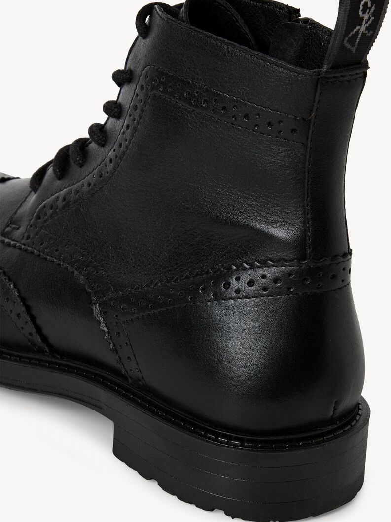 Lederstiefelette - schwarz, BLACK NAPPA, hi-res