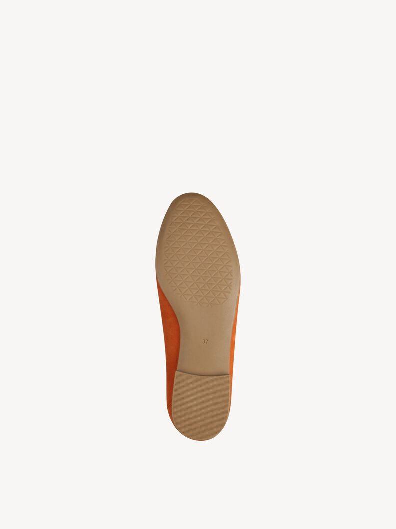 Lederslipper - orange, ORANGE, hi-res