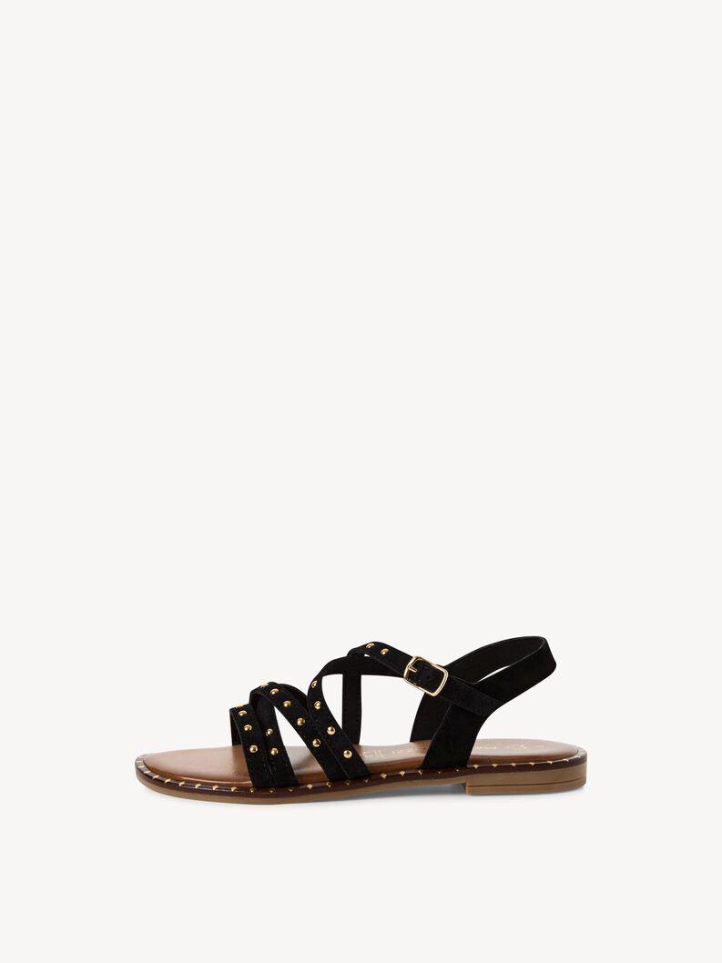 Mule en cuir - noir, BLACK, hi-res