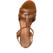 Ledersandalette - braun, NUT, hi-res