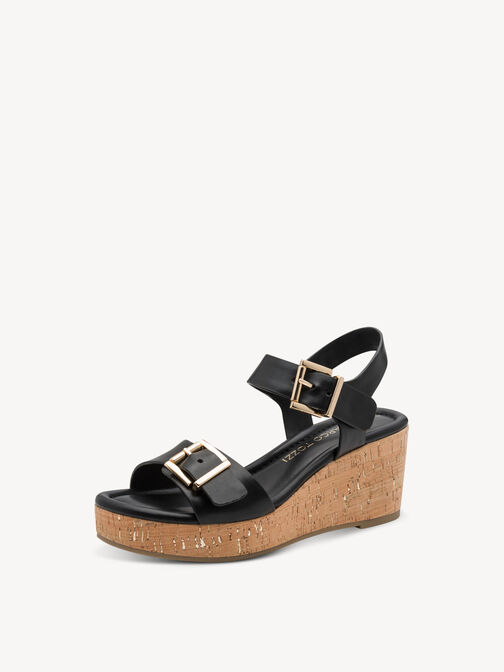 Sandal - black, BLACK, hi-res