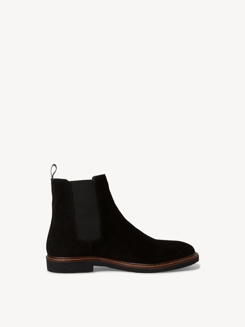 Leder Chelsea Boot - schwarz, BLACK, hi-res