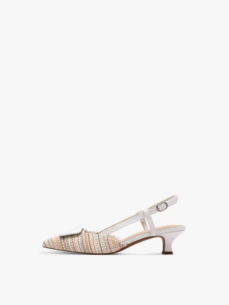 Slingpumps - weiß, WHITE MULTI, hi-res