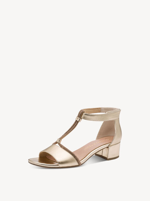Sandalette - metallic, GOLD, hi-res