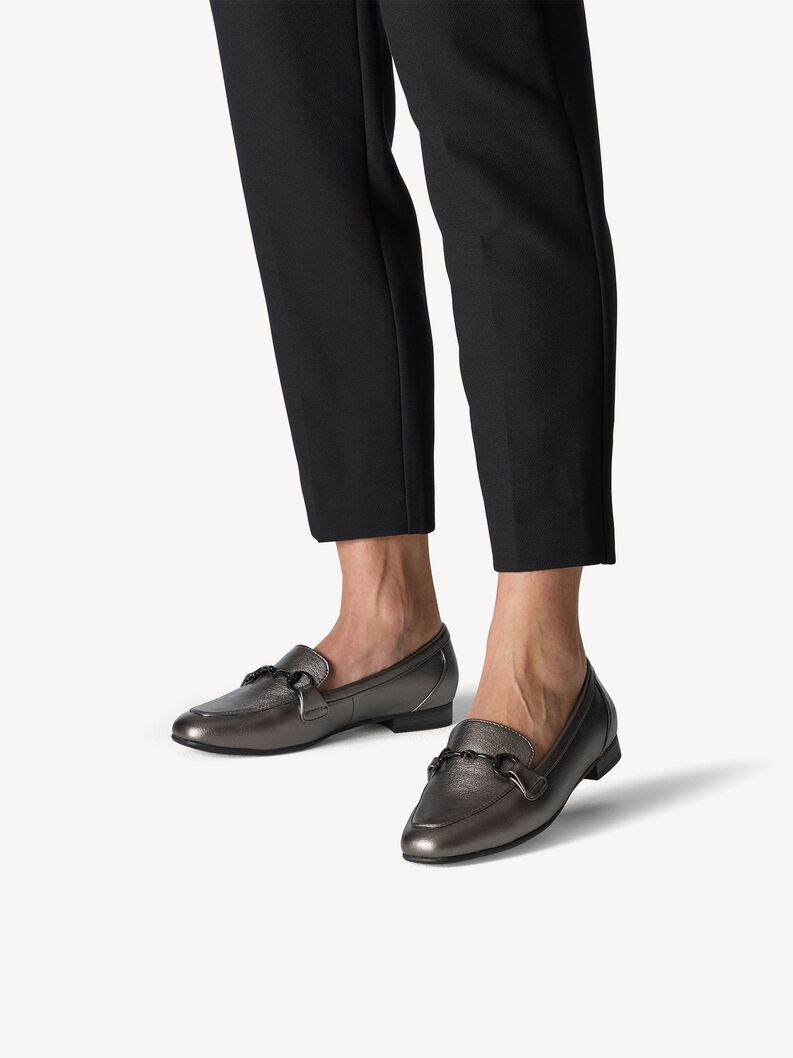 Slipper - metallic, PEWTER, hi-res