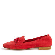 Lederslipper - rot, RED, hi-res