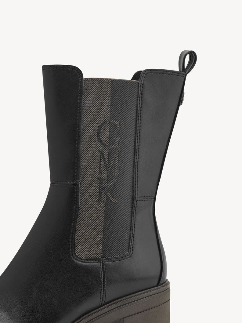 Chelsea Boot - schwarz, BLACK/KHAKI, hi-res