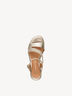 Ledersandalette - metallic, GOLD, hi-res