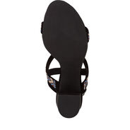 Heeled sandal - black, BLACK COMB, hi-res