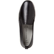 Slipper en cuir - noir, BLACK, hi-res