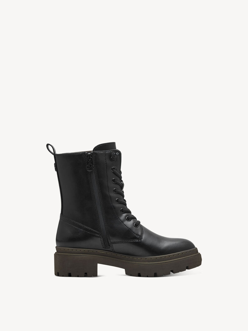 Stiefelette - schwarz, BLACK/KHAKI, hi-res