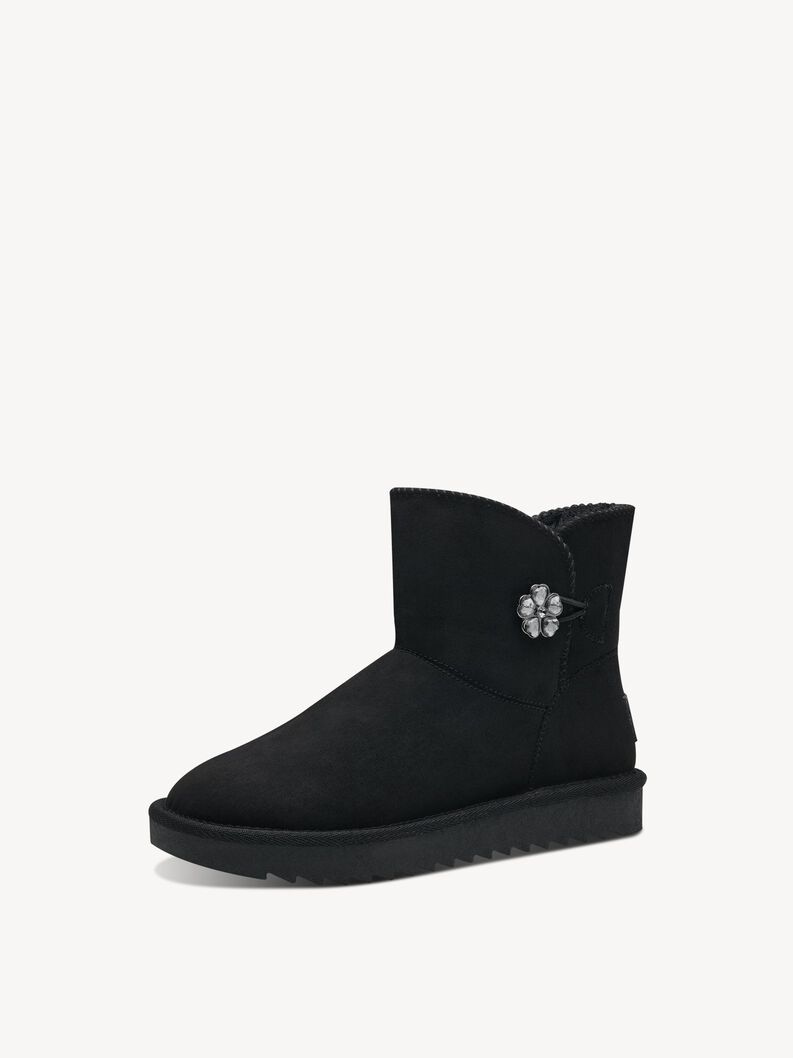 Stiefelette - schwarz Warmfutter, BLACK, hi-res