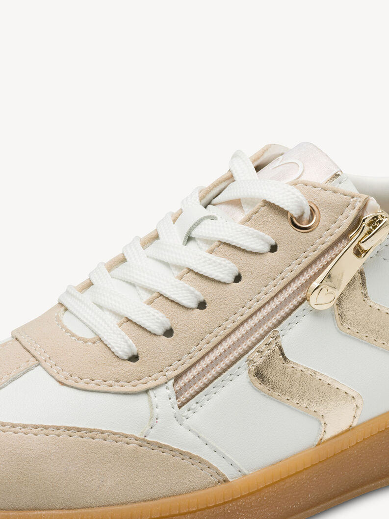 Sneaker - gold, WHITE/GOLD, hi-res