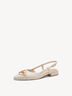 Ballerine en cuir - beige, beige, hi-res