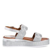 Sandalette - metallic, SILVER, hi-res
