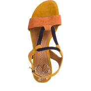 Heeled sandal - yellow, SAFFRON COMB, hi-res