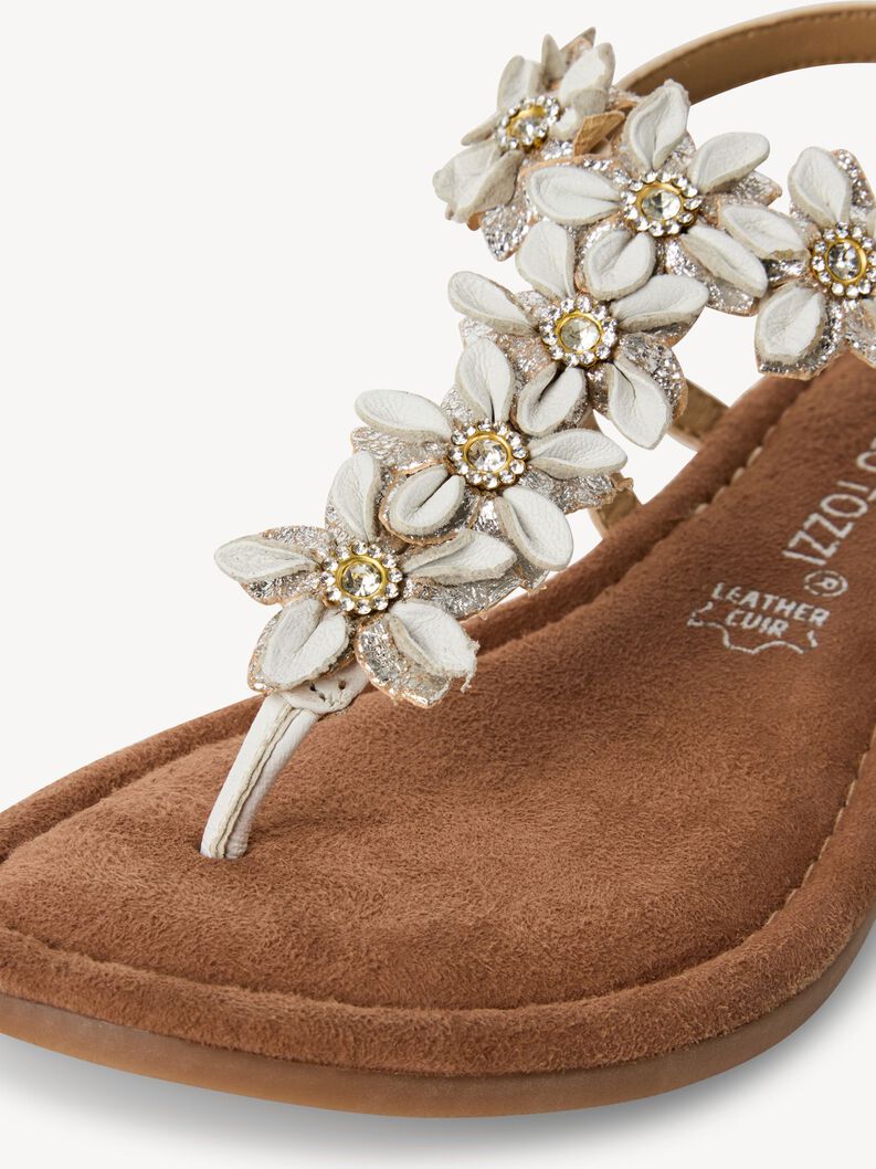 Leather Sandal - white, WHITE COMB, hi-res