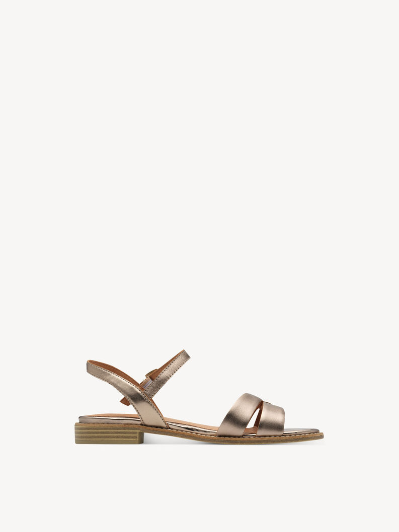 Ledersandale - rosa, ROSE METALLIC, hi-res