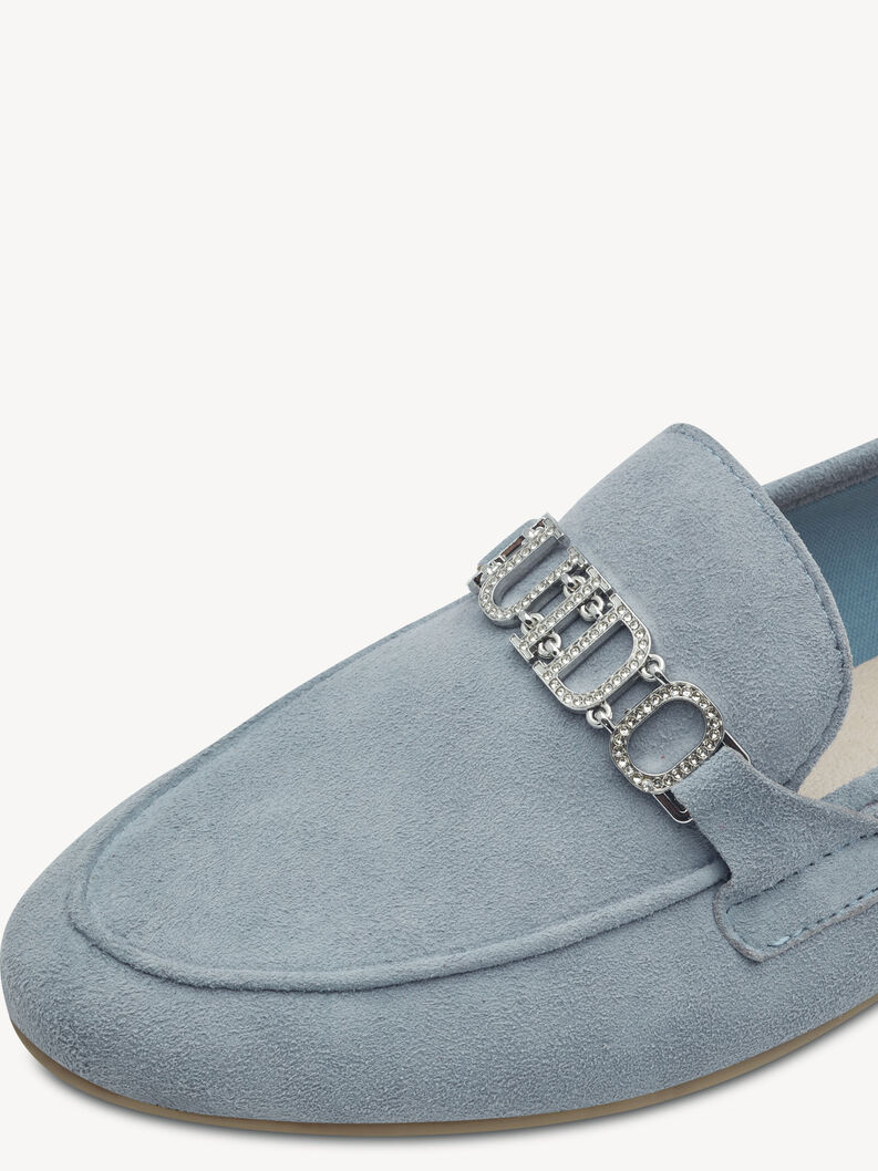 Lederslipper - blau, POLAR, hi-res