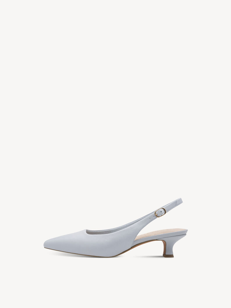Lederslingpumps - blau, LT.BLUE NAPPA, hi-res