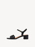 Ledersandale - schwarz, BLACK, hi-res