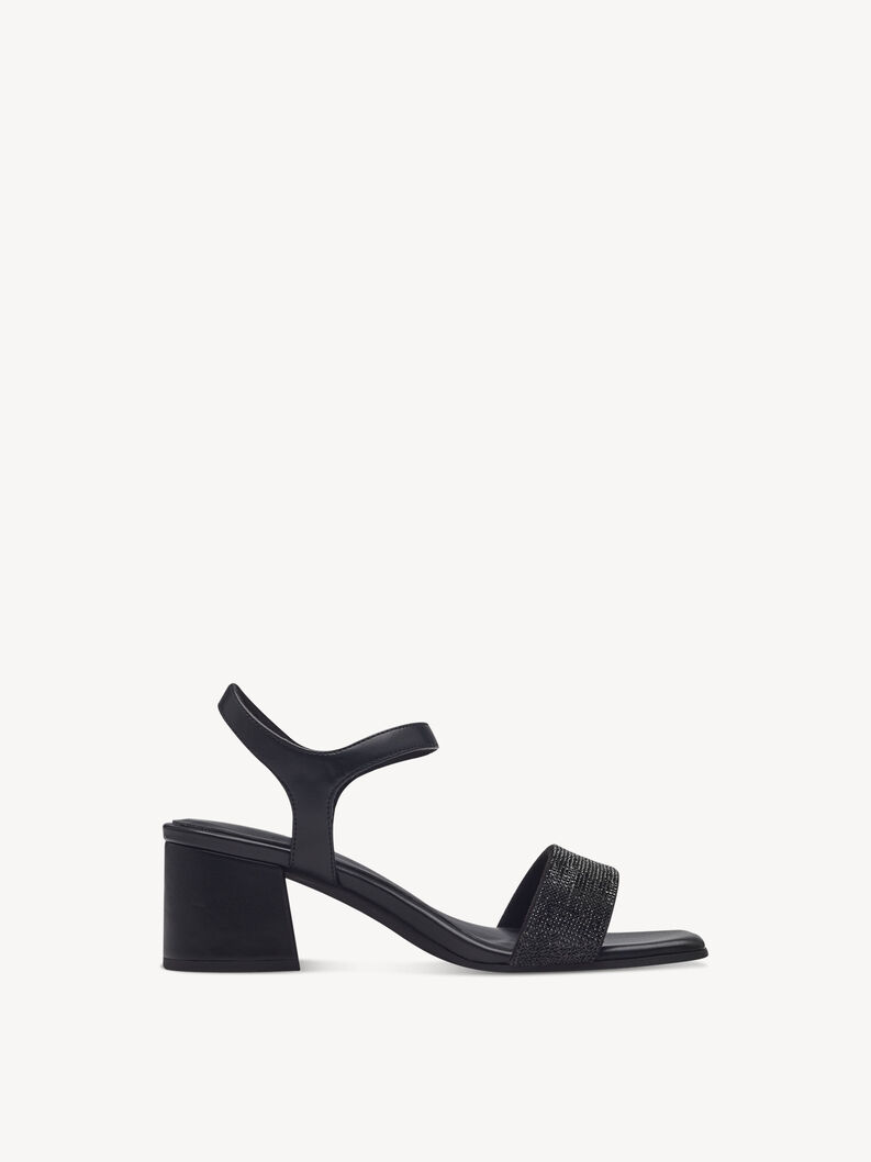Sandalette - schwarz, BLACK, hi-res