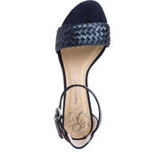 Heeled sandal - blue, NAVY MET.COMB, hi-res