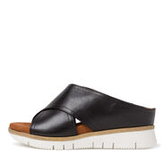 Lederpantolette - schwarz, BLACK, hi-res