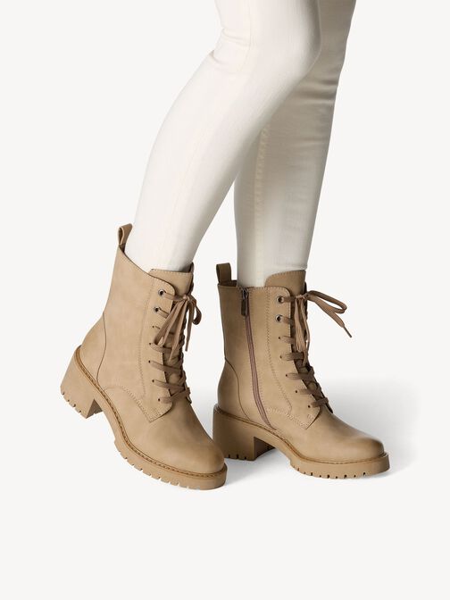 Stiefelette - beige Warmfutter, TAUPE, hi-res