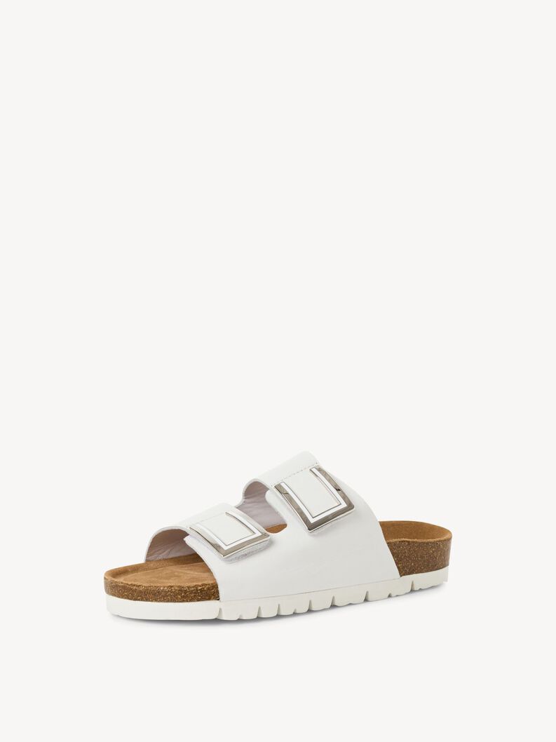 Lederpantolette - wei&szlig;, WHITE, hi-res