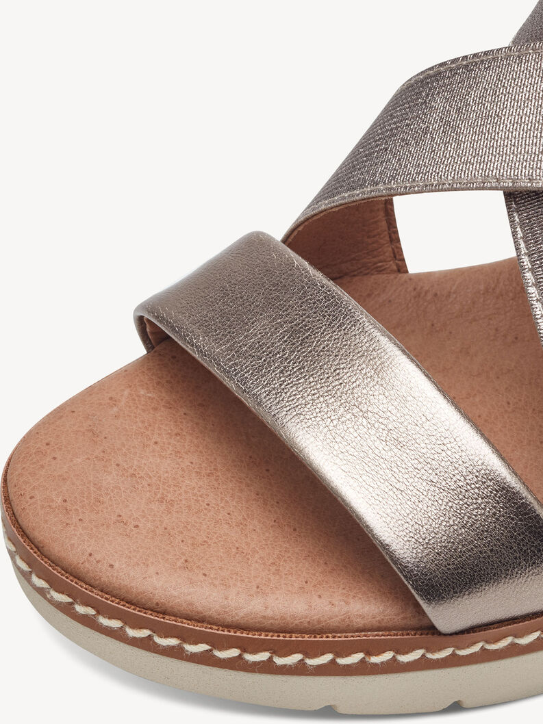 Ledersandale - rosa, ROSE METALLIC, hi-res